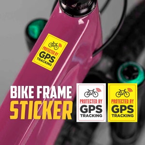 4 Decal Stickers For Bike Frame - 4x Bike Frame Decal Sticker - Bike Frame Sticker - MTB Stickers - Road Bike Stickers - GPS Stickers