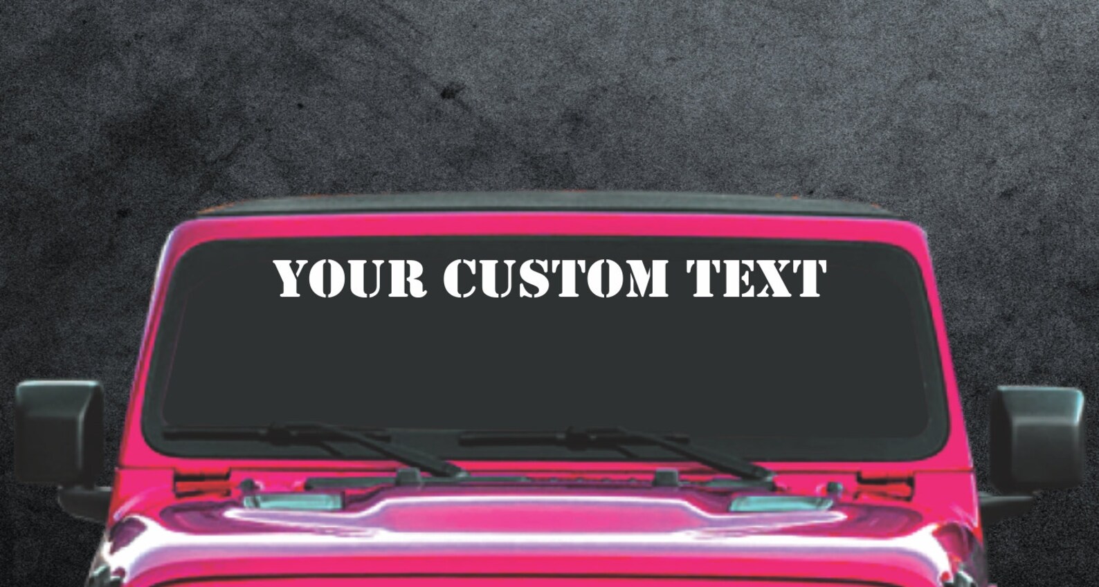 2x Custom Jeep Wrangler Windshield Decals 2x Custom Jeep Etsy