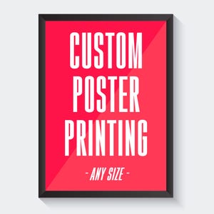 Custom Poster Printing - Personalized Poster - Family Photo Poster - Game Poster - Comic, Anime, Manga Poster - K Pop Poster