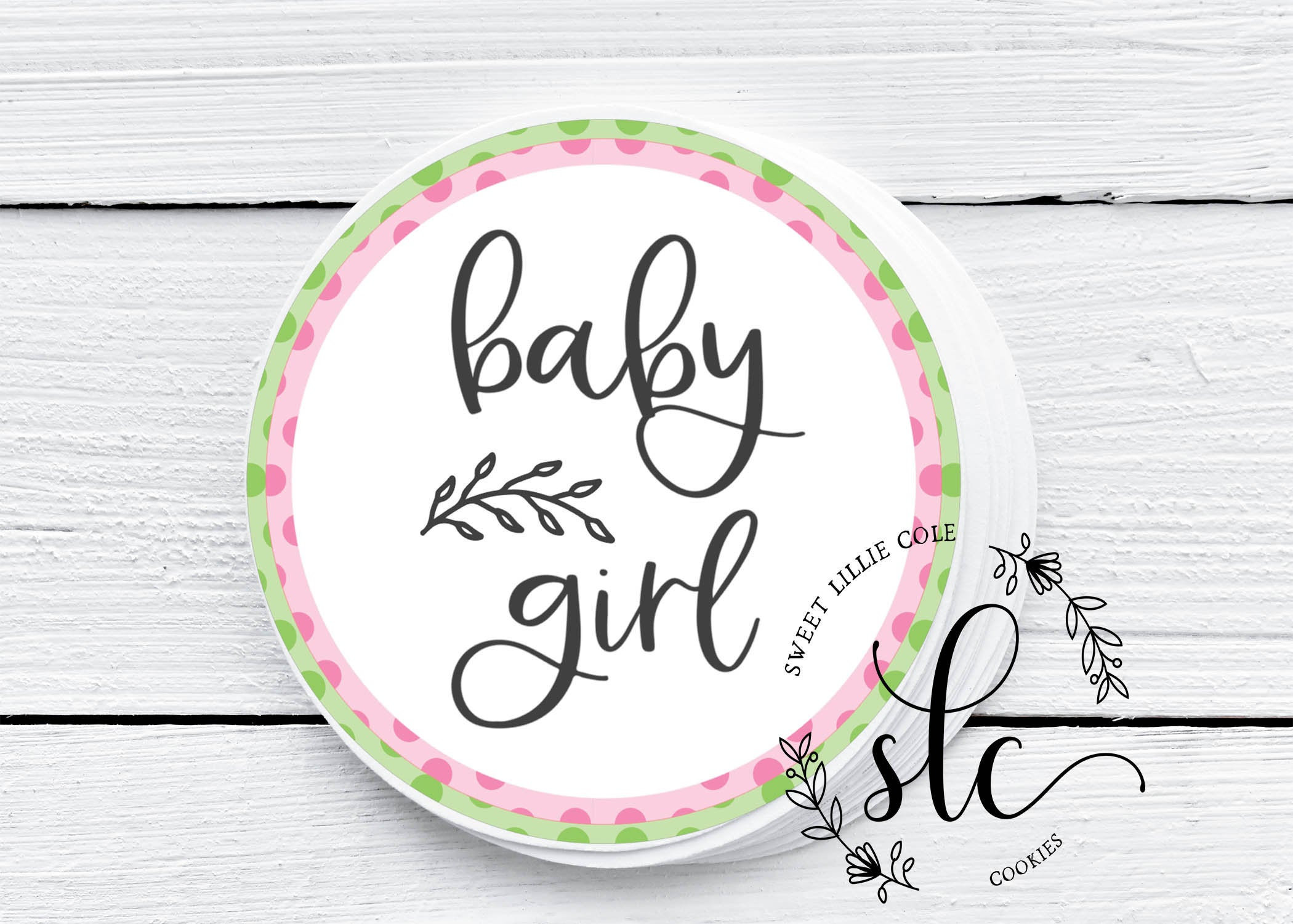 Baby Girl Tags printable sheets instant download | Etsy