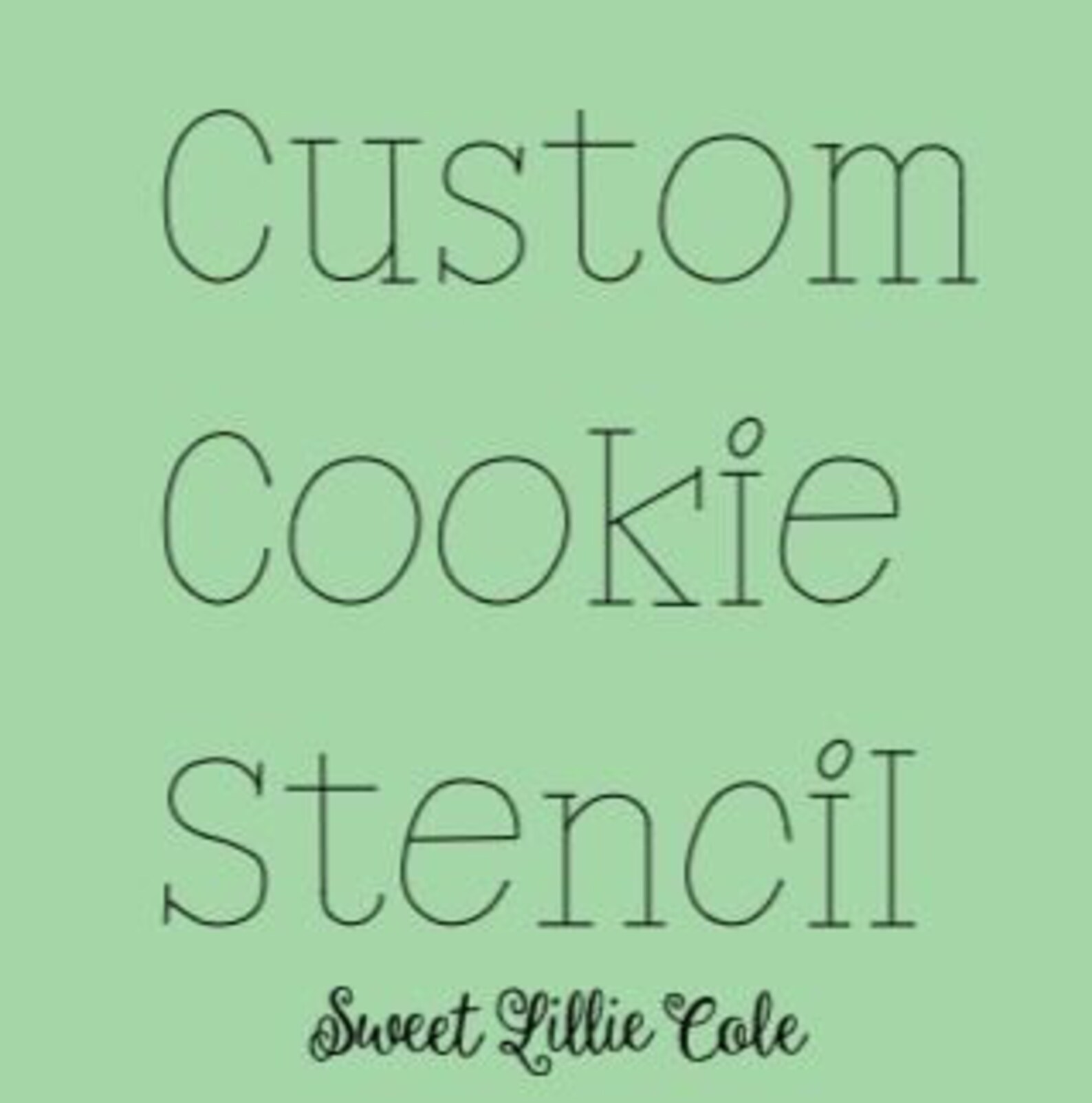Custom Cookie Stencils Etsy