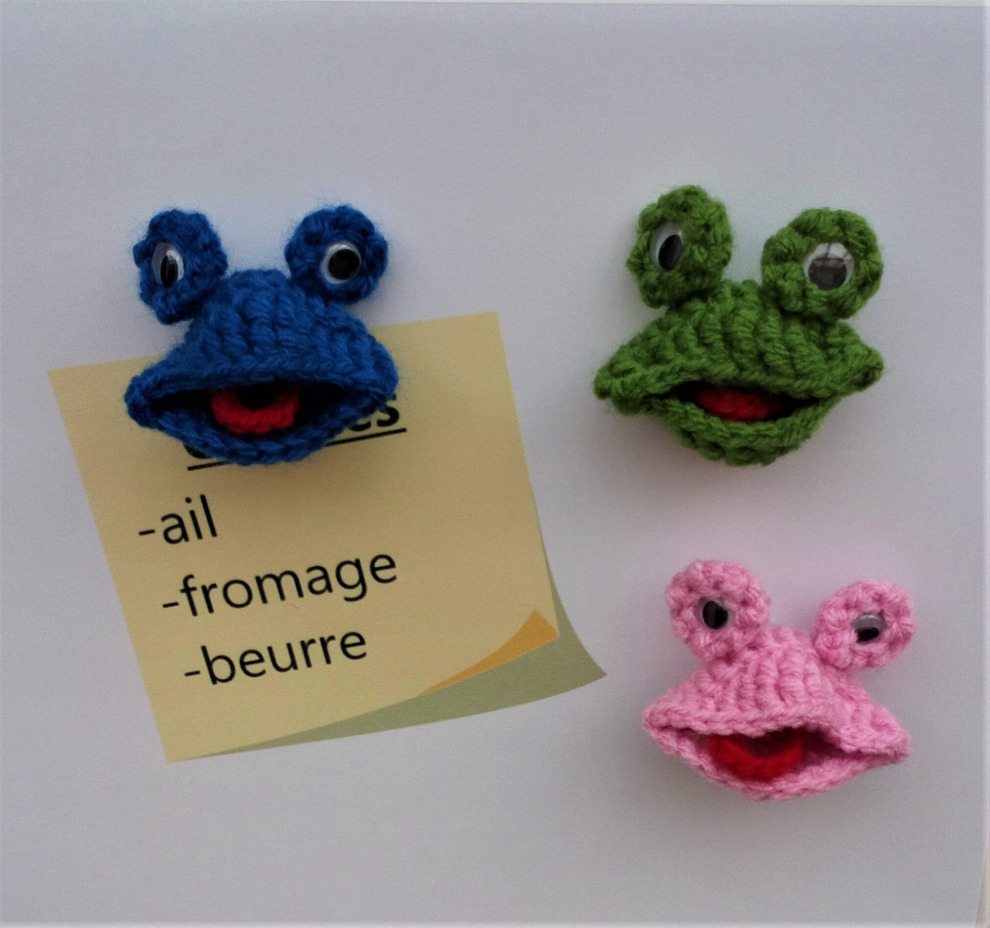 Broches Magnets Aimants Grenouille Fait Main Fabriqué en France Le Lot de 3