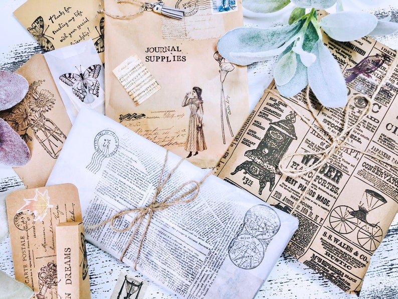 Vintage Deluxe Journal Box Journal Gift Set Paper Pack Etsy.de