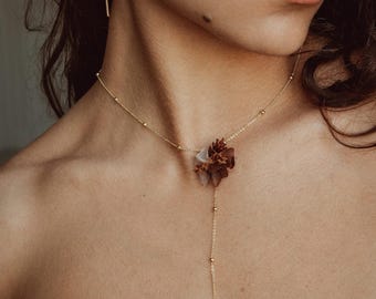 Estrella Mocha mousse necklace for boho wedding