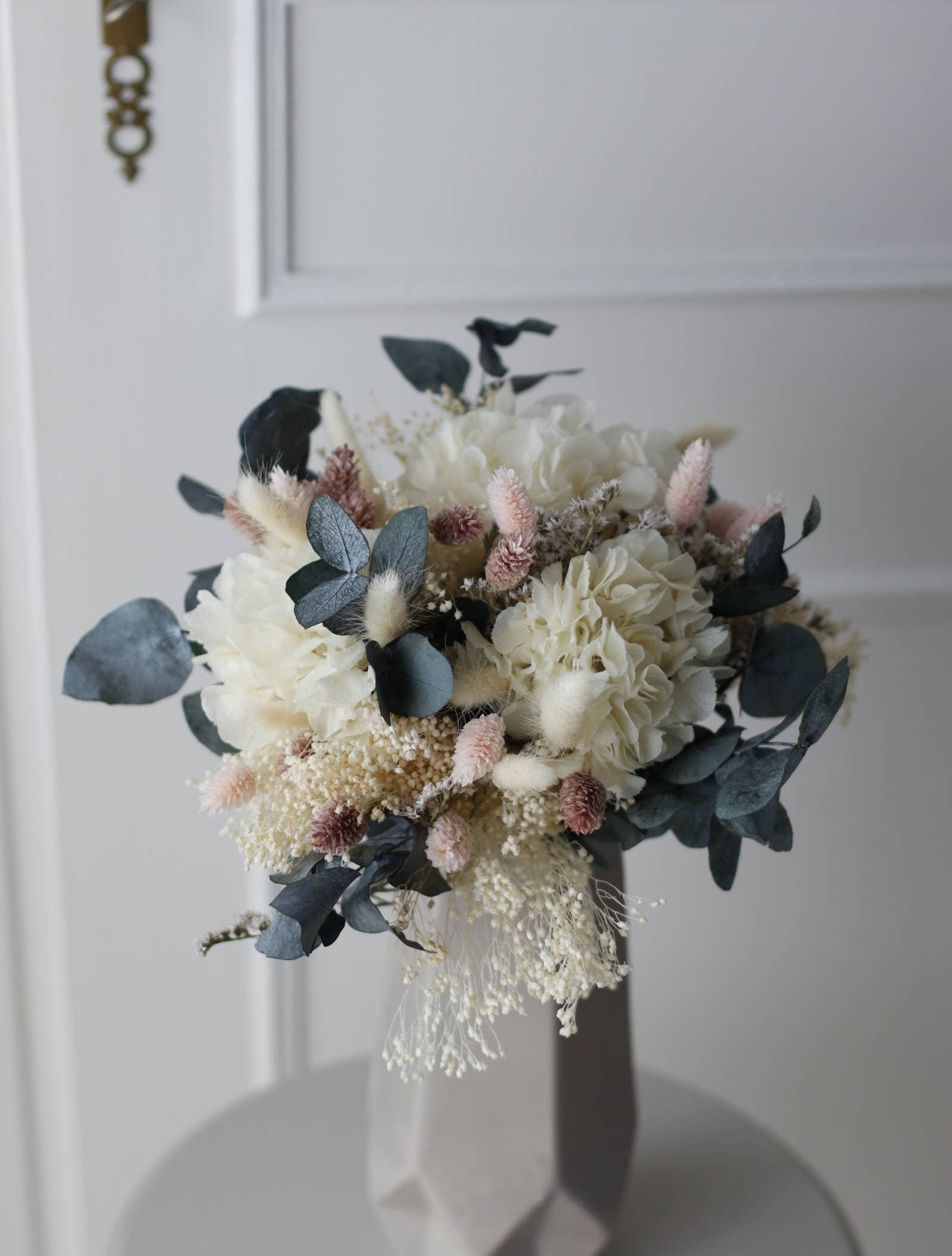 Bouquet Fleurs Séchées Aline Bouquet de Décoration en Naturelles et Stabilisée Cadeau Anniversaire