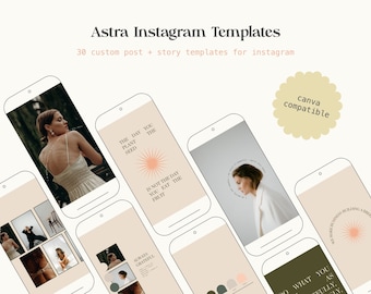 Astra Hand-Crafted Instagram Post & Story Templates / Social Media Branding / Minimalist Beige Aesthetic Instagram Branding