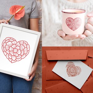 Heart SVG Bundle, Hand Drawn Heart svg, Valentine Svg, Floral heart svg, Leopard Heart svg, Wedding svg, Heart Mandala svg, Heart PNG Bundle image 6