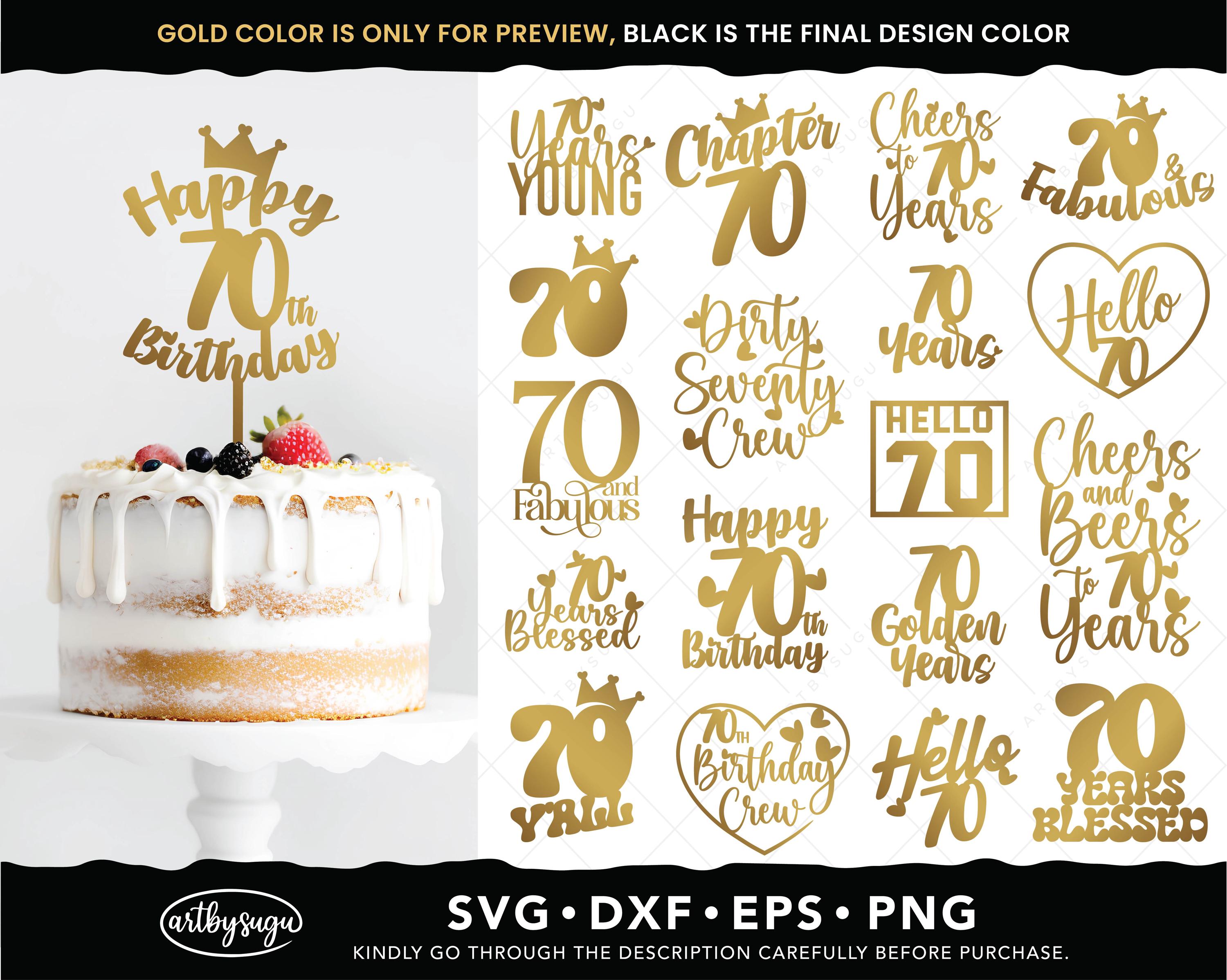 Lot Decoration Anniversaire 70 Ans - Décoration