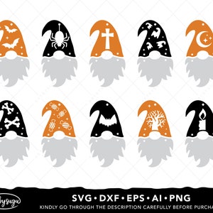 Halloween Gnome Earrings SVG Bundle