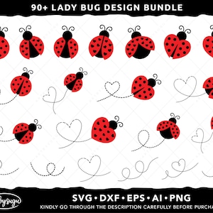 LadyBug SVG Bundle, Lady Bug SVG Bundle
