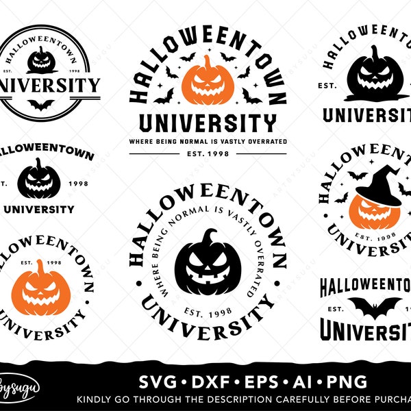 Halloweentown University SVG, Halloween SVG Bundle, Halloween Shirt SVG
