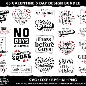 Galentines Day SVG Bundle, Galentines Day Shirt, Happy Galentines Day SVG, Galentines Squad SVG, Galentine Crew Svg, Be My Galentine Svg