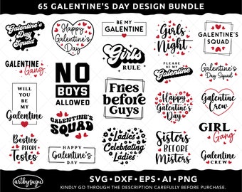 Galentines Day SVG Bundle, Galentines Day Shirt, Happy Galentines Day SVG, Galentines Squad SVG, Galentine Crew Svg, Be My Galentine Svg