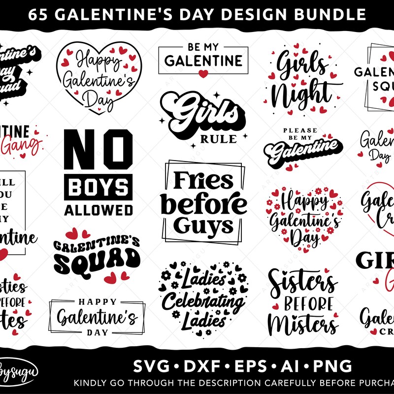 Galentines Day Svg - Etsy