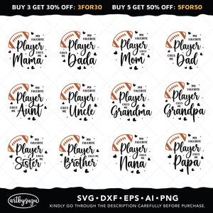 Fußball-Familie-Svg-Bundle, mein Lieblingsspieler nennt mich Mama-Svg, Fußball-Shirt-Svg, Fußball-Leben-Svg, Fußball-Vater-Svg, Fußball-Tante-Svg