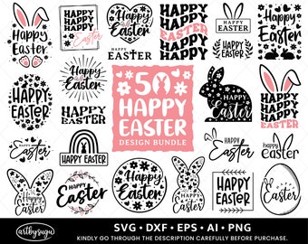 Happy Easter SVG Bundle, Easter SVG Design