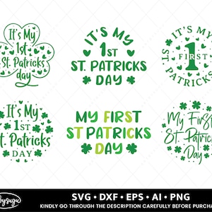 My 1st St Patricks Day SVG, My First St Patricks Day SVG Bundle