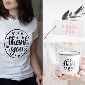 100 Thank you Svg Bundle, Thank you cards, Thank you stickers, Thank you gifts, Thank you Clipart, Thank you Cut Files for Cricut Silhouette image 4