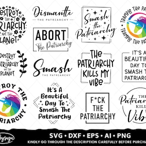 Feminismo SVG, F el Patriarcado SVG, Camisa Feminista SVG, Patriarcado Png