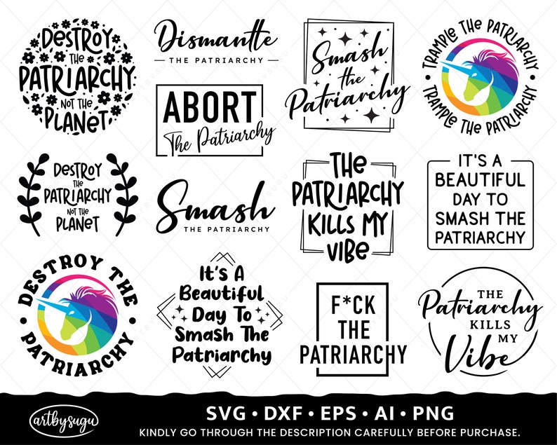 Feminism SVG, F the Patriarchy SVG, Feminist Shirt SVG, Patriarchy Png image 1