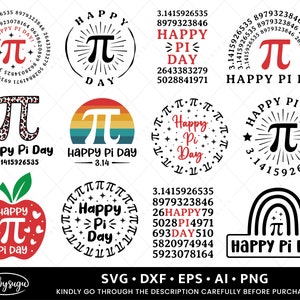 Happy Pi Day svg Bundle | Pi SVG | 3.14159 SVG