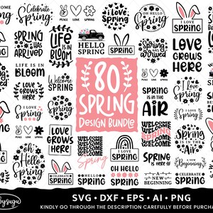 Frühling SVG Bundle, Ostern SVG, Frühling Zitat SVG Designs
