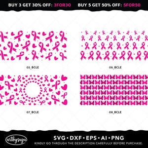 Breast Cancer Libbey Glass Wrap Svg Bundle, Libby Glass Can Svg, Beer ...