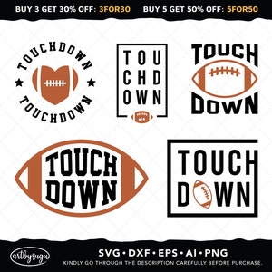 Touchdown svg Bundle, Fußball svg Bundle, Spieltag svg, Fußball Shirt svg, Sport svg, Touchdown png, Fußball Saison, digitaler download