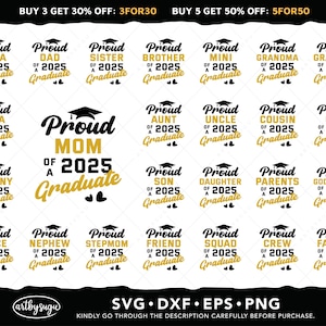 2025 Senior Family Svg Bundle, Senior 2025 Shirt, Graduation Shirt Svg, Graduate Family svg, Family Grad Shirts, Proud Graduate Svg Design