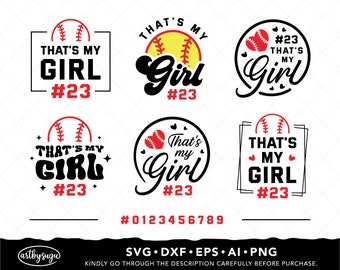 C'est mon paquet de SVG de Softball de fille