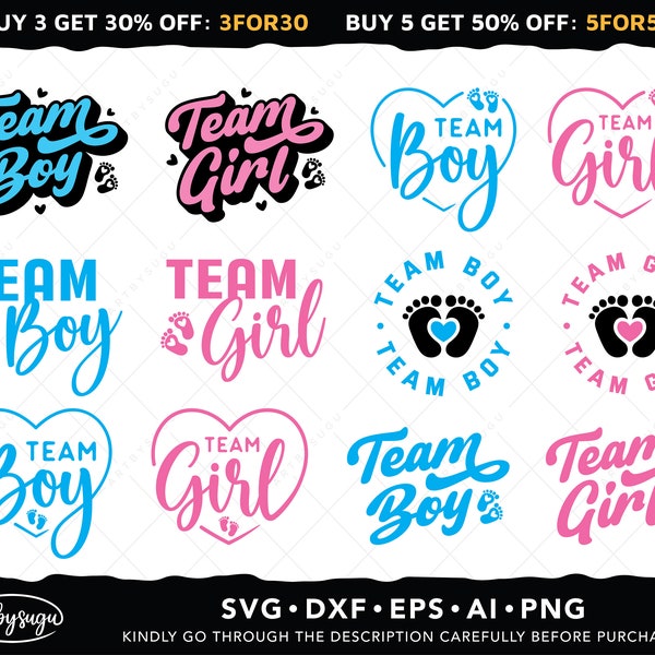 Team Boy SVG, Team Girl SVG, Pink or Blue Svg, Gender Reveal Shirt, New Baby Svg, New Born Svg, Gender Reveal Shirts, Baby Footprint Svg