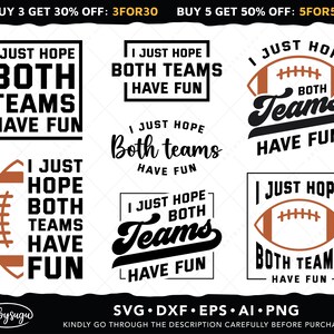 Solo espero que ambos equipos se diviertan Paquete SVG