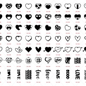 Valentine Earrings SVG, Heart Earring SVG Design Bundle image 2