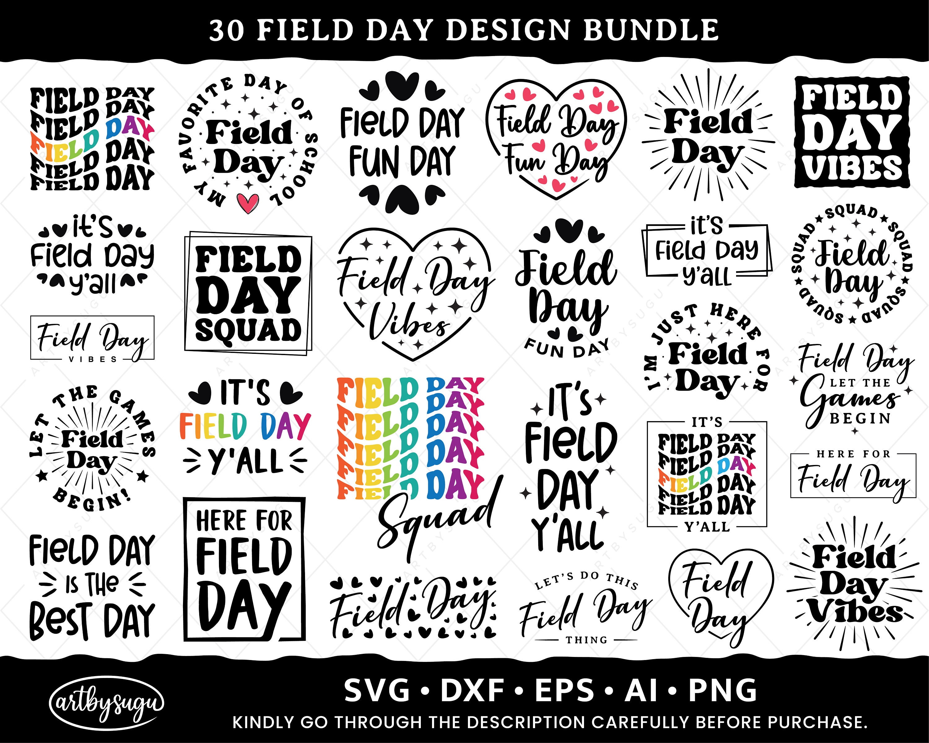 Field Day SVG Bundle Field Day Shirt SVG School SVG Bundle Etsy