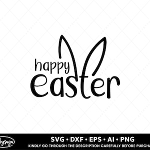 Happy Easter SVG, Happy Easter SVG, Happy Easter SVG, Happy Easter SVG, Frohe Ostern SVG, Ostern SVG, Oster svg Datei, Cricut & Silhouette