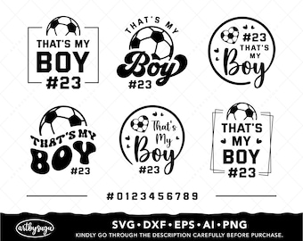 That's My Boy Soccer SVG Bundle