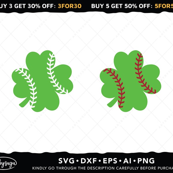 Baseball Shamrock Svg, St Patrick Svg, Four Leaf Clover Svg, Lucky Svg, Irish Svg, Baseball Shirt Svg, Shamrock Png, Shamrock Shirt Svg