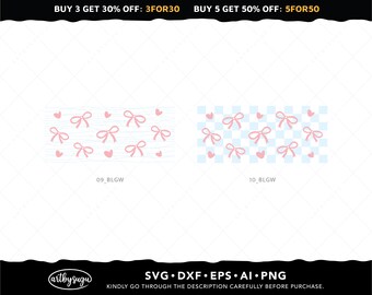 10 Sheets Cute Bow UV DTF Cup Wraps - DIY Transfer Stickers For 16oz Cups, Wood, Glass, Furniture