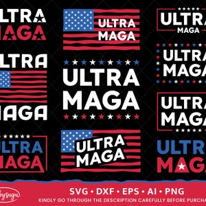 Ultra Maga SVG Bundle, Trump Maga Ultra SVG, Donald Trump SVG