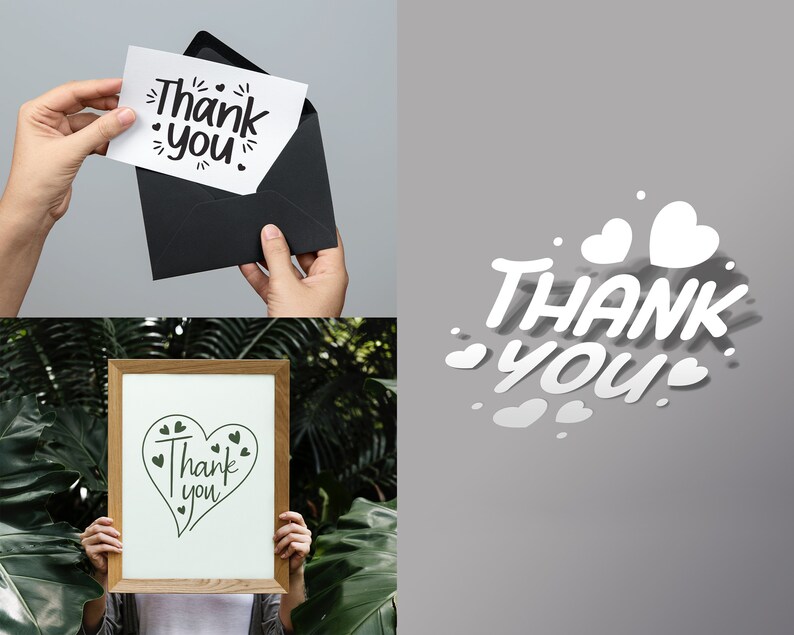 100 Thank you Svg Bundle, Thank you cards, Thank you stickers, Thank you gifts, Thank you Clipart, Thank you Cut Files for Cricut Silhouette image 10