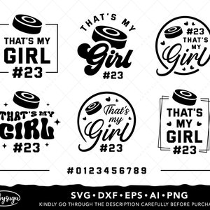 That's My Girl Eishockey svg Bundle