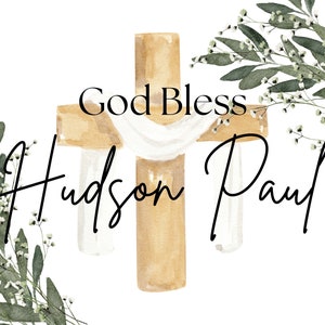 Baptism Welcome Sign (Digital File)