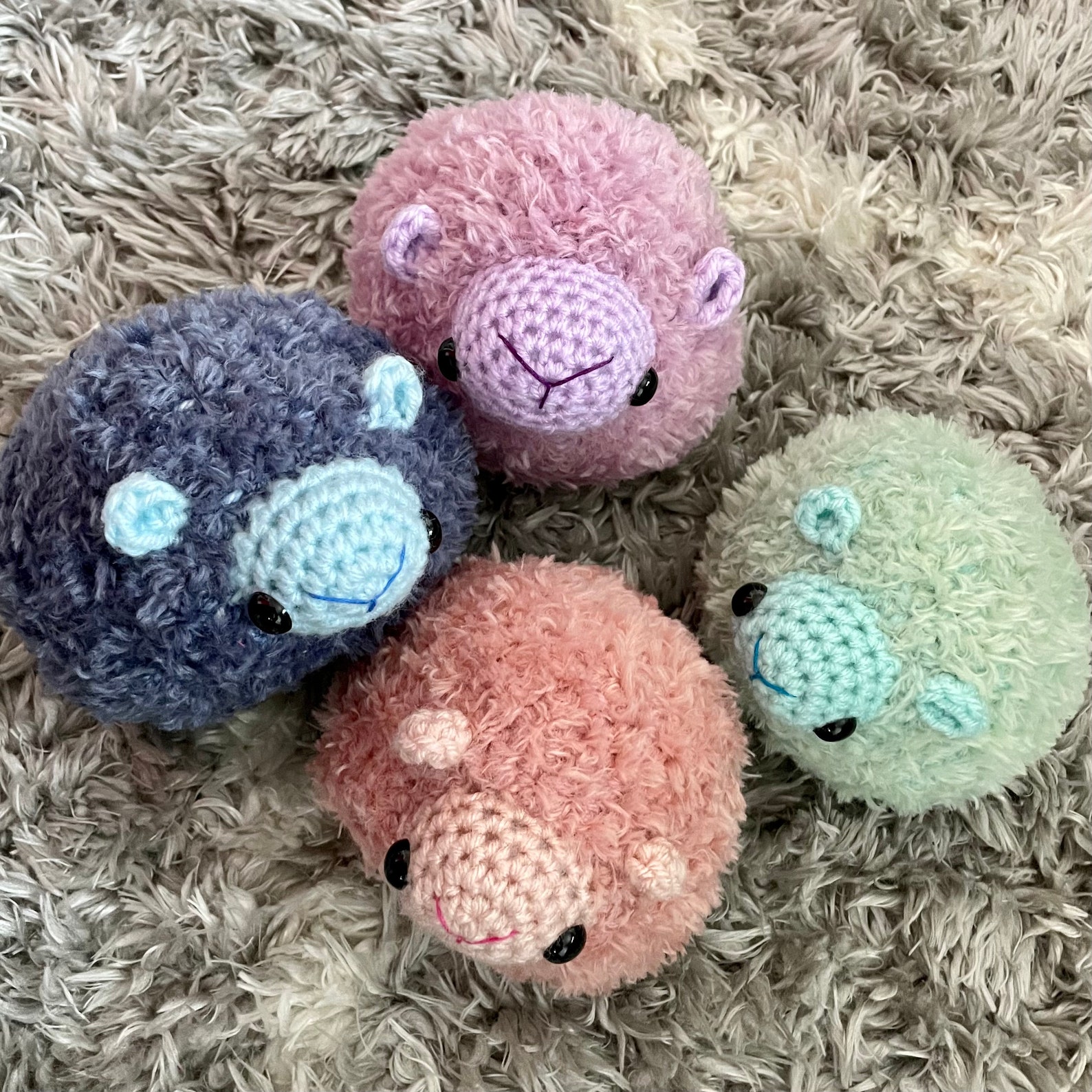 Fluffy Pygmy Puff Crochet Pattern/amigurumi Puff Pattern/pdf - Etsy