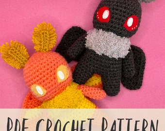 Crochet Mothman Pattern/PDF Mothman Crochet Pattern/Mothman Plush Pattern/Mothman Photo Tutorial and Written Instructions