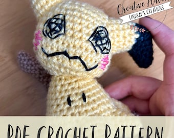 Mimikyu Crochet PDF Pattern/Spooky Ghost Mouse Plush Pattern/PDF Crochet Pattern/Ghost Fairy Crochet Pattern