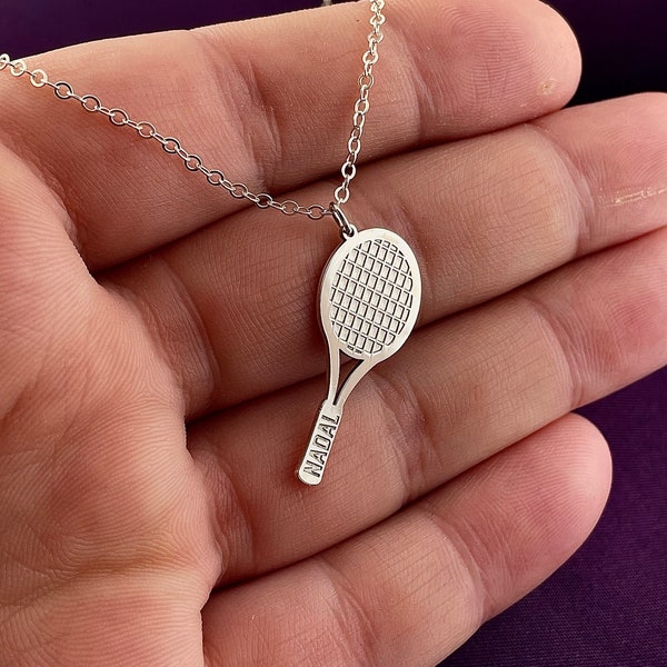 Tennis Racket Necklaces Etsy