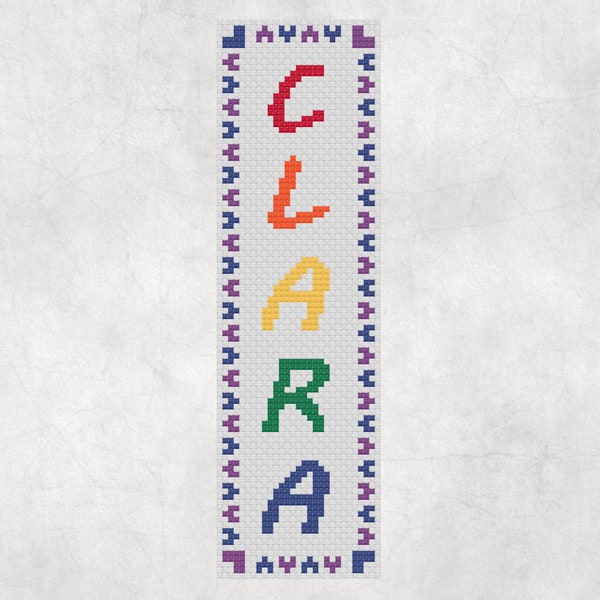 Cross Stitch Bookmark Etsy