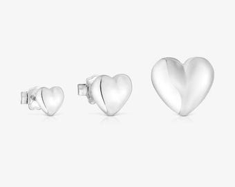 Tous, juego de tres pendientes de plata en forma de corazón, Jardín del amor.