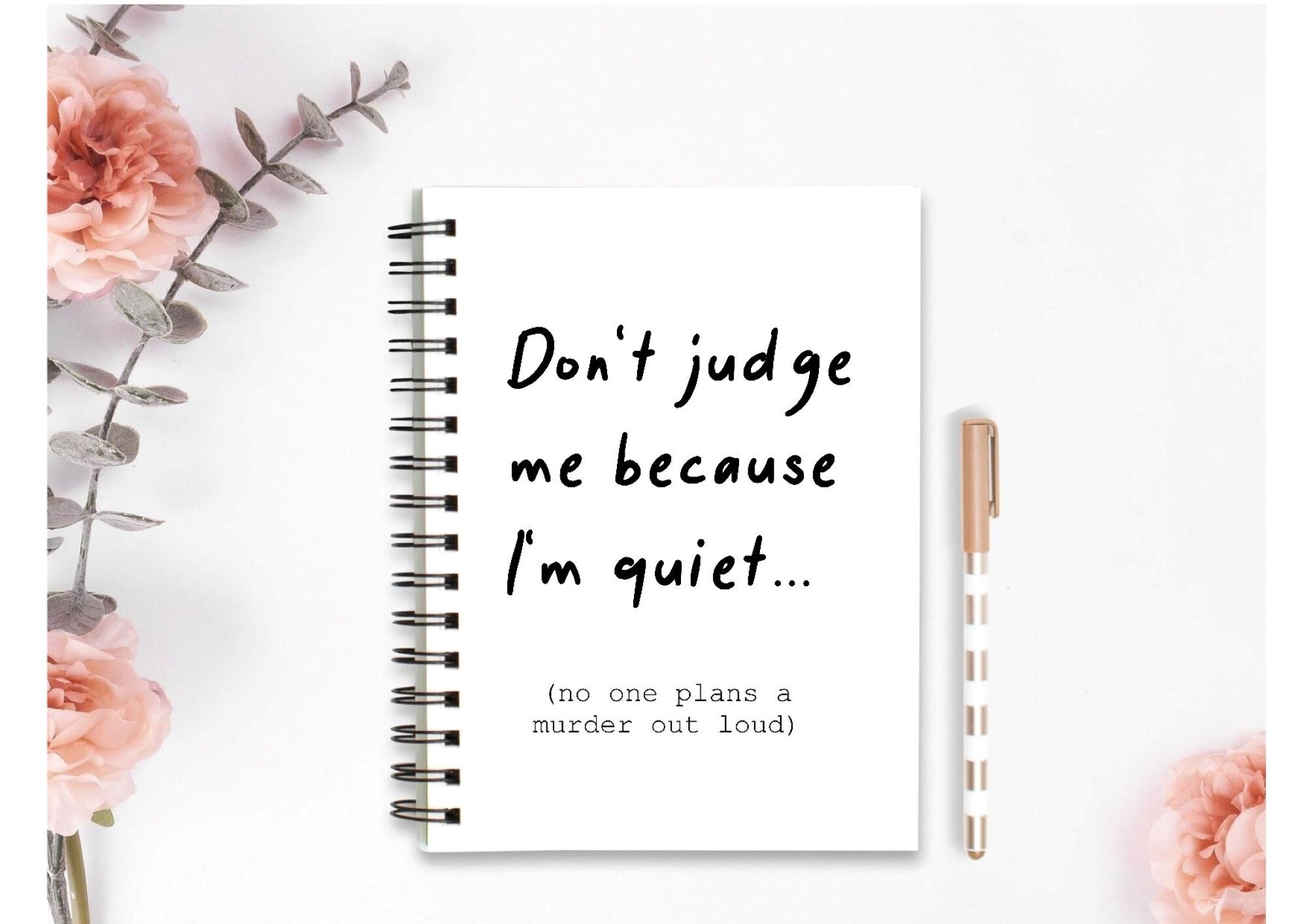 Ne me jugez pas a5 Notebook. Drôle de cadeau notebook A5. Etsy