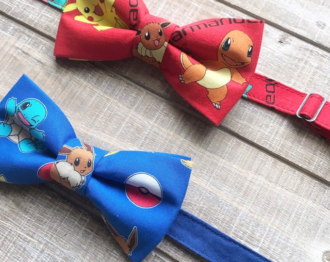 Pikachu Pokemon Bow Tie Etsy